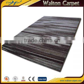Hotel room 100% PP modern stripe high end machine woven rugs