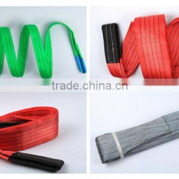 Polyester material webbing sling lifting belt for hoist block