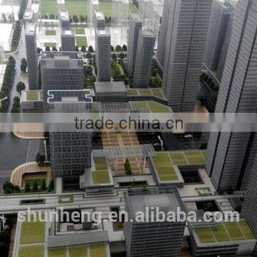 High Rise Plexiglass Building Model of City CBD Planning