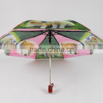 heat transfer printing umbrella kids animal print umbrella