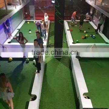 Modern and luxury white snookball table snooker pool table billiard and soccer football