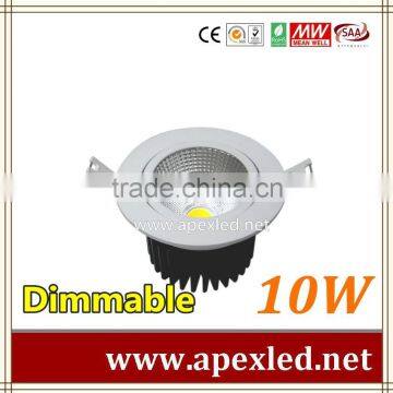 10w cob led recessed down light