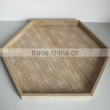 wooden tray of decoration