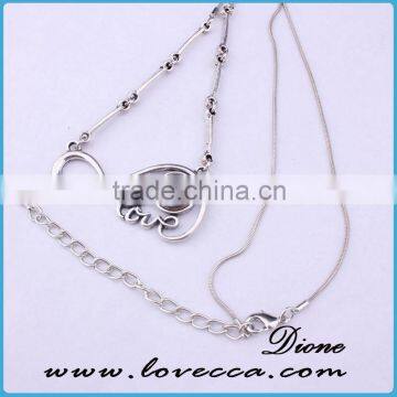 Cheap wholesale China factory directly price silver necklace fashion jewelry