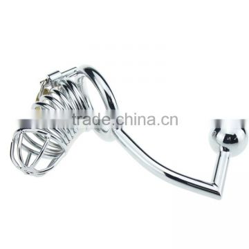 Sex Product For Men Penis Lock Ring Fittings Locking Jewelry Armoire Retractable Steel Cable Lock