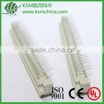 Eurocard connector female r/a 3 row 64 pin