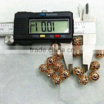 jewelry accessories ROSE gold 10mm rhinestone balls