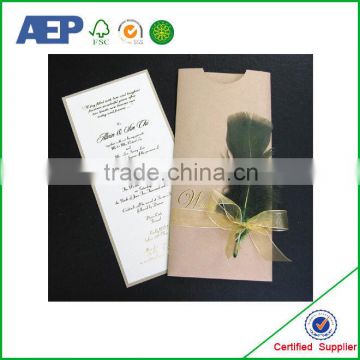 Customized Cheap Wholesale Royal Wedding Invitation Card