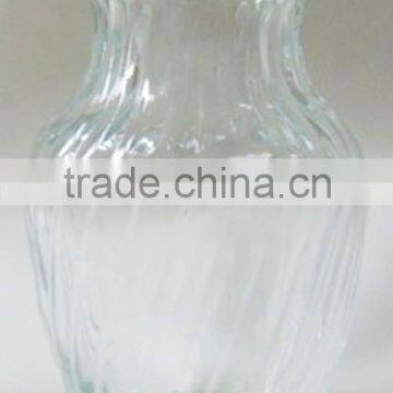 Home decoration clear glass flower vase