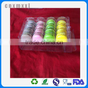 16 Pcs Clear Plastic Mcaron Box Customized Packaging