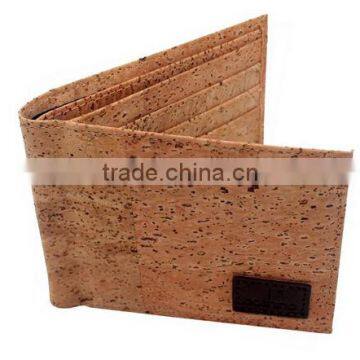 BOSHIHO Non Leather Eco Friendly Slim Cork Wallet Bifold Wallet