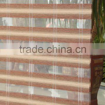 zebra roller shade double layer sheer curtain