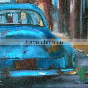 Wall decortion car oil painting