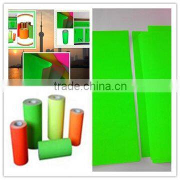 Made in China Top Quality green self adhesive fluorescent paper