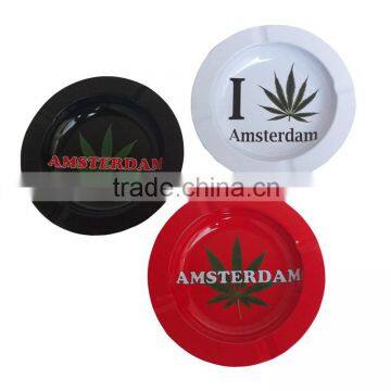Round Shape Metal Tin Tray Ashtray