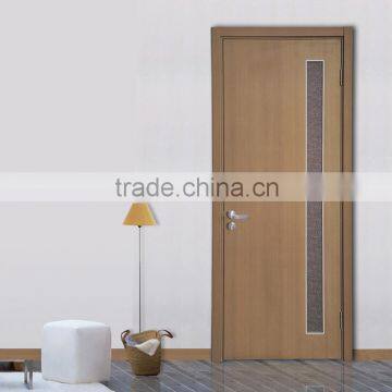 hot wpc door with glass panel toilet and kitchen door single open