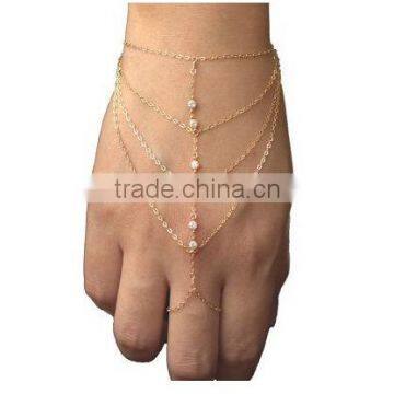 Bracelet With Ring One Finger Fashion Bracelet