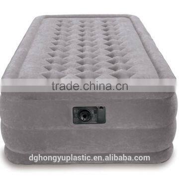 Single Size Air Mattress with Internal High Capacity Pump