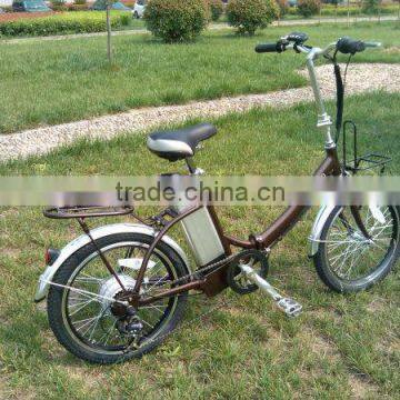 Beautiful folding electric bicycle 250W with lithium battery