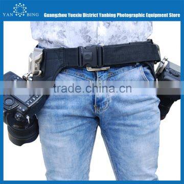 Camera Belt Holster Waist Double Belt Mount Button Buckle for DSLR Camera photo-2