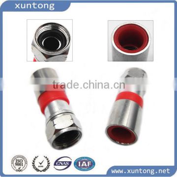 F compression connector coaxial cable rg6 connector