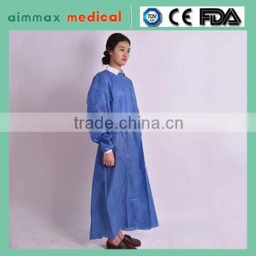 nonwoven disposable Isolation clothes/surgical gown with certificate supplier with CERTIFICATE supplier