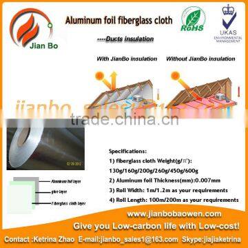 Reflective Thermal Insulation aluminum foil fiberglass cloth