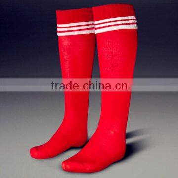 White Red Soccer Baseball Football Basketball Sport Over Knee Ankle Soccer Socks for men and women