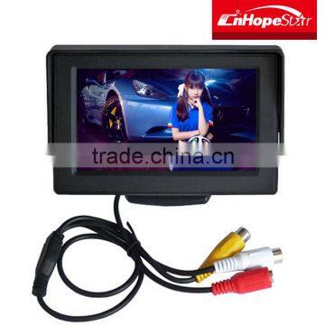 New hot sell 4.3 inch widescreen tft lcd car cctv monitor for rear view