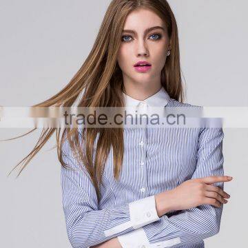 wholesale poplin bussiness lady shirt/blouse office uniform