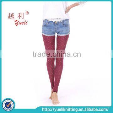 2015 Japanese sexy small white dot nylon red leggings, stockings for girls