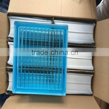 Blue Sea Wave Blue Oblique Line Ligh Purple Cloudy Light Purple Parallel Glass Block Price photo-6