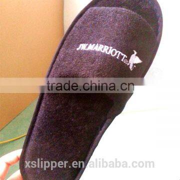 JW Hotel slipper with customized logo open toe