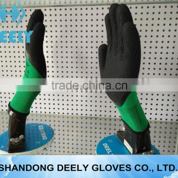 Top quality latex foam gloves safety gloves cheap latex gloves