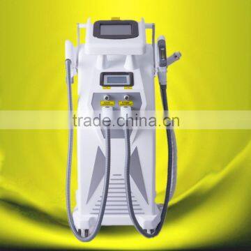 4 in 1 OPT SHR / Elight rf / Bipolar RF / Nd Yag Laser Working Systems for skin care and hair removal