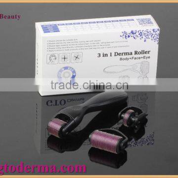 GTO 180/600/1200 Needles 3 in 1 Micro Derma Roller With Replaceable Roller photo-2
