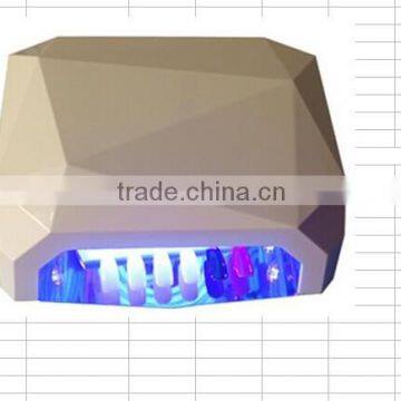 12W ccfl 6W LED UV Nail dryer gel Lamp for beauty