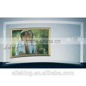 Wholesale High quality Curved Glass Picture Photo Frames holds wholesale 2015 new items Tabletop glass Photo Frame