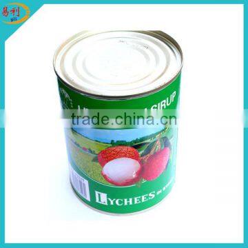 Brand canned lichee in syrup from processing factory