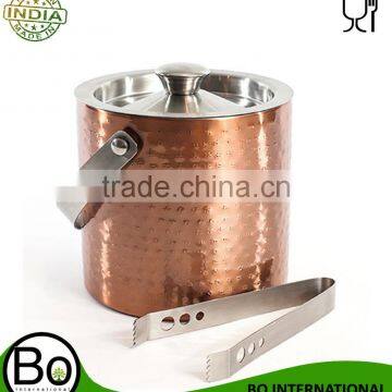 Copper-plated Ice Bucket With Lid