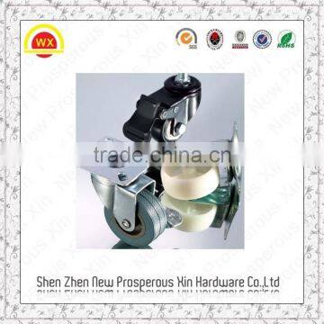 China heavy duty caster fittings with locking brake