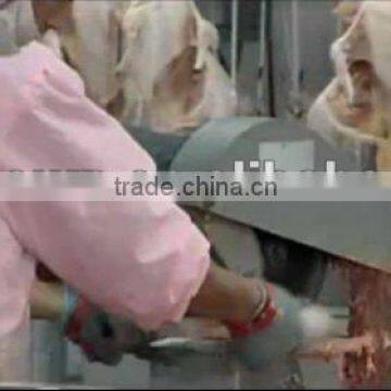 cutting machine for cutting chicken breast and thigh and wings / cutting machine for carcasses