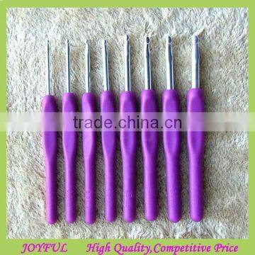 Cheap plastic handle aluminum crochet hook kits