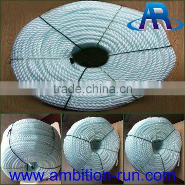 Chinese white 12mm 3 strand Polyropethylene rope