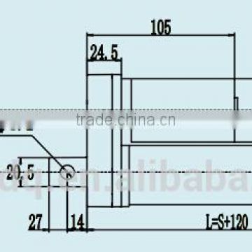 BLDC motor 40 inches linear actuator 800Lbs