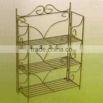 forged steel flower shelf