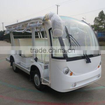 Pure White 14 Passenger Shuttle Bus From Suzhou Eagle photo-3