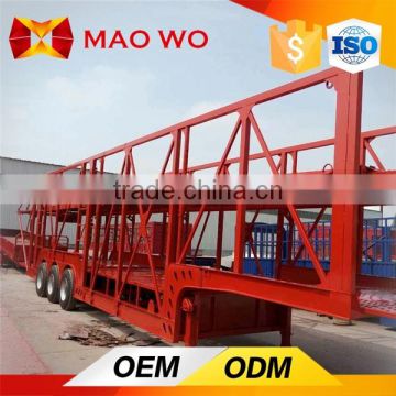 Heavy duty auto transport trailer with car transport hydraulic lift platform