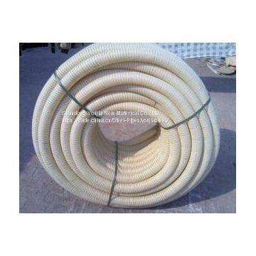 single wall PVC/PP/PE material corrugated plastic pipe/hose/tube