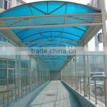 Engineering case of polycarbonate sheet,and PC hollow sheet&PC solid sheet, plastic roofing panel